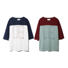 LESS - DROP SHOULDER FOOTBALL TEE